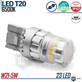 Lampadina LED T20 W21/5W CANbus Luce Bianca 1700LM