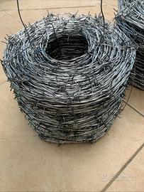Filo spinato zincato per recizioni 50 m