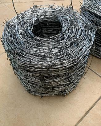 Filo spinato zincato per recizioni 50 m