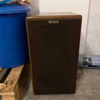 Coppia casse vintage in legno