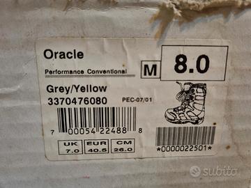 scarponi snowboard vans oracle performance