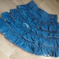 Gonna jeans volant balze Philosophy Serafini