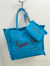 Borsa mare pochette e telo in microfibra Irge