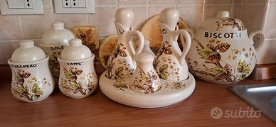 Set di contenitori in ceramica vintage 