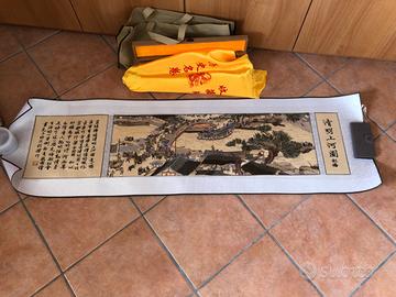 Tela cinese ricamata - 140x40 cm