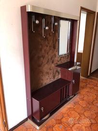 Specchiera, mobile d’entrata in legno, anni 70’