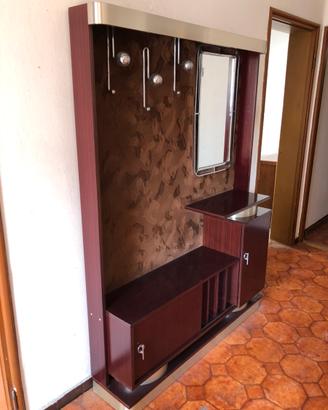 Specchiera, mobile d’entrata in legno, anni 70’