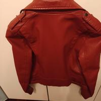 giubbino tipo chiodo rosso 