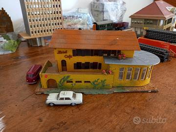 Faller Hotel Cafè Ristorante Legno Holz H0 1950 60