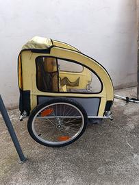 carrellino rimorchio portabimbi in alluminio