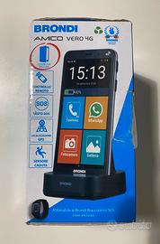 Smartphone Brondi Amoco Vero 4G Nero + Flip Cover