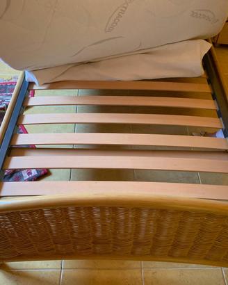 letto in rattan