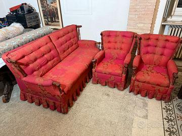 Salotto vintage italiano anni ’50–’60 divano letto