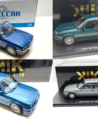 BMW E30 Serie 3 anni 80' (4 mod) - 1/18 Tanomodels