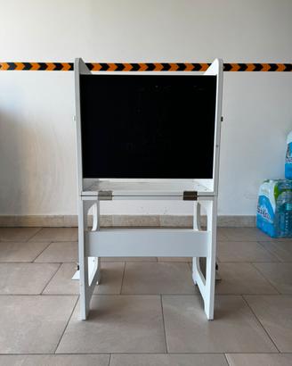 Torre Montessori Labebe 3-in-1 pieghevole – bianca
