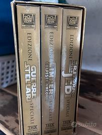 cofanetto videocassette trilogia guerre stellari