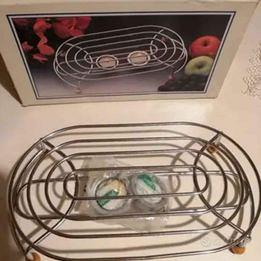 SCALDAVIVANDE NUOVO DA TAVOLO CON 2 CANDELE