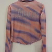 JUICY COUTURE Camicia in velluto ciniglia rosa