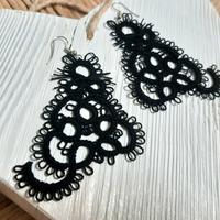 Orecchini in pizzo chiacchierino - Gatto