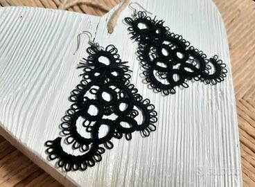 Orecchini in pizzo chiacchierino - Gatto