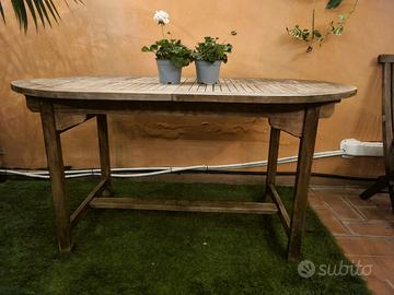 tavolo in legno da esterno