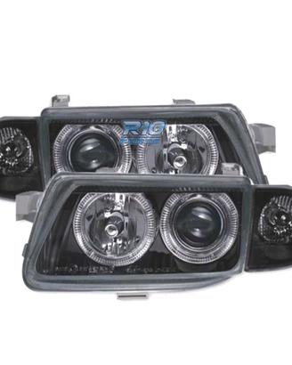 FARI OPEL ASTRA F 94-98 ANGEL EYES FONDO NERO H1-H
