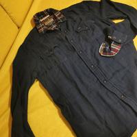 Camicia Petrol caldo cotone