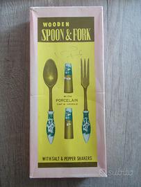 Set cucchiaio e forchetta vintage