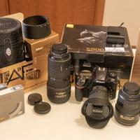 Kit Nikon 500 + 3 obbiettivi zoom dal 10 al 200 mm