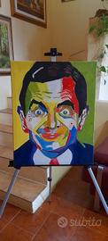 Dipinto Mr.Bean in stile Pop Art