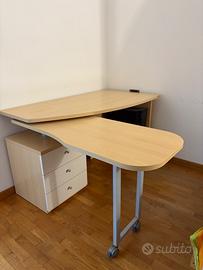 Scrivania allungabile