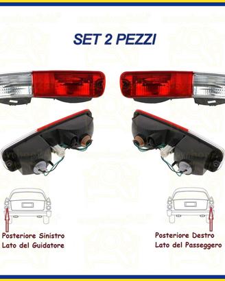 SET 2 FARO FANALE FANALINO POSTERIORE PER PAJERO 2