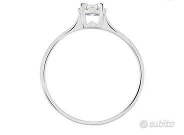 Anello Solitario 0,2 Diamazing Oro Bianco Diamante