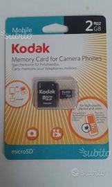 Scheda Micro SD adattatore Kodak Memory Card 2GB