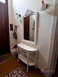 Ingresso: consolle+specchio shabby chic