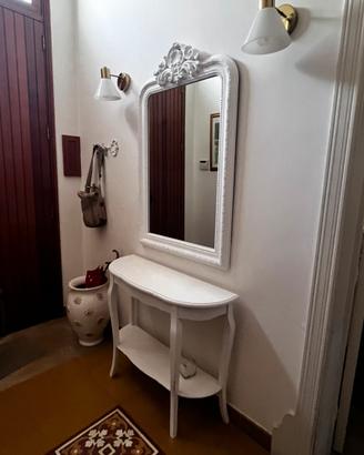 Ingresso: consolle+specchio shabby chic