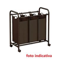 Carrello Porta Biancheria con 3 Sacchi Rimovibili