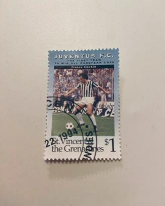 Francobollo Juventus - Franco Causio