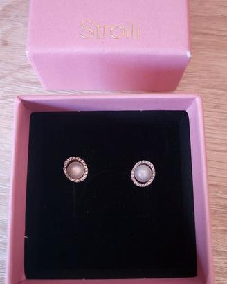 Orecchini Lobo Stroili con perle, cubic Zirconia a
