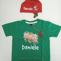 Maglietta + cappellino bambino 2 - 3 anni
