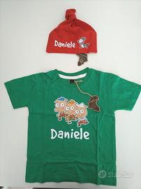 Maglietta + cappellino bambino 2 - 3 anni
