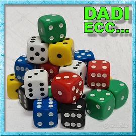 Dadi da gioco, pedine e componenti gioco