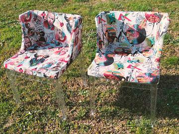 Kartell 2 Poltrone Mademoiselle By Philippe Starck