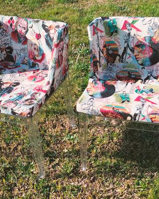 Kartell 2 Poltrone Mademoiselle By Philippe Starck