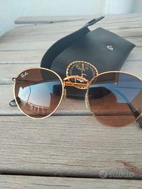 Occhiali da sole Rayban Round Metal oro