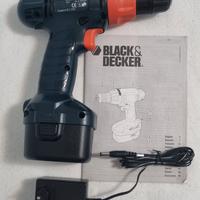 Trapano avvitatore Black&Decker  batteria 12 volt 