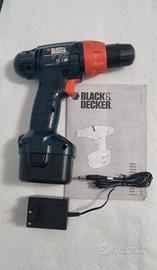 Trapano avvitatore Black&Decker  batteria 12 volt 