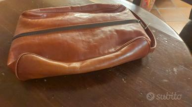 porta scarpe in pelle