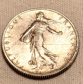 2 Franchi Francia 1918 Semeuse - Argento.835
