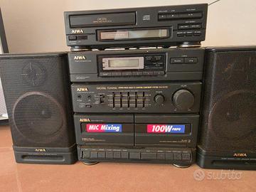 impianto mini hi fi aiwa
